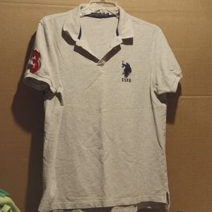 U.S. Polo Assn grey xl polo shirt mens